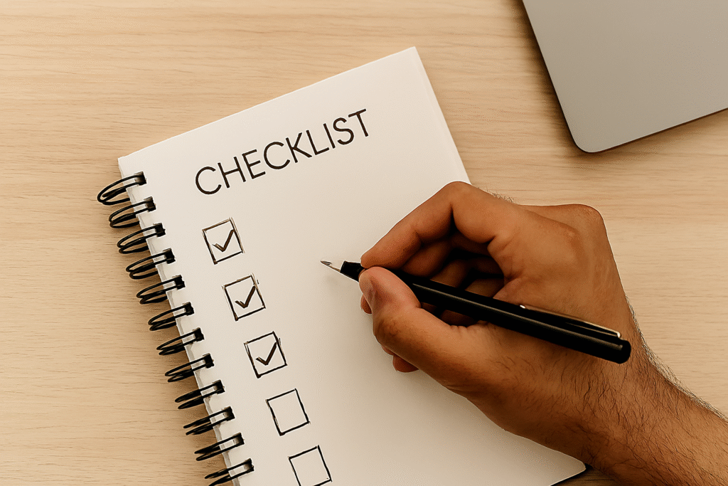 Checklist of small tasks to overcome procrastination and boost productivity Checklist of small tasks to overcome procrastination and boost productivity