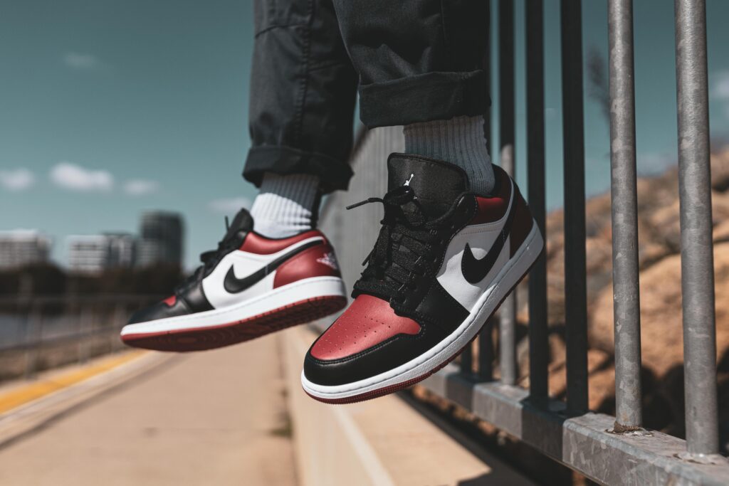 Colorful Air Jordan style for a casual outfit Colorful Air Jordan style for a casual outfit