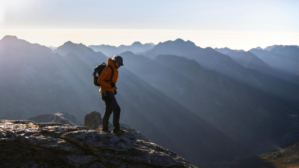 Person taking a mindful walk outdoors to reduce stress and reset the mind.