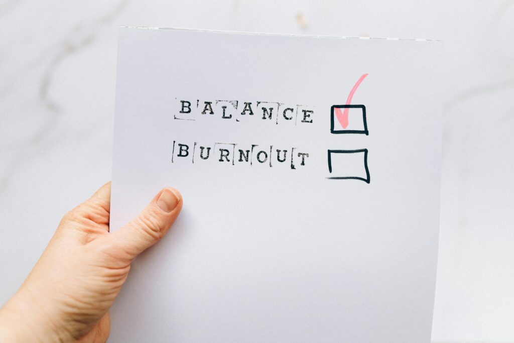 Diagram showing the three types of burnout — overload burnout, under-challenged burnout, and neglect burnout