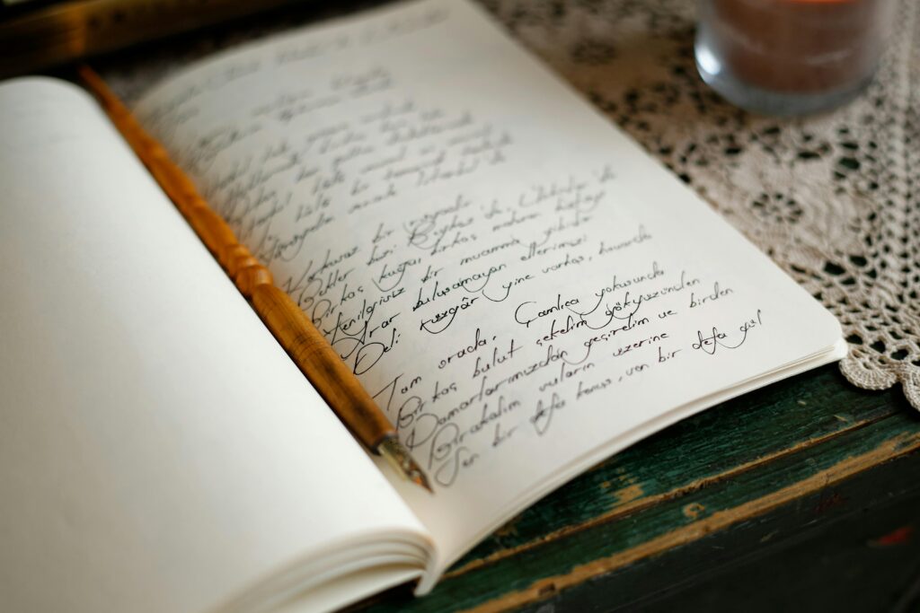 Writing specific gratitude moments in a daily journal.